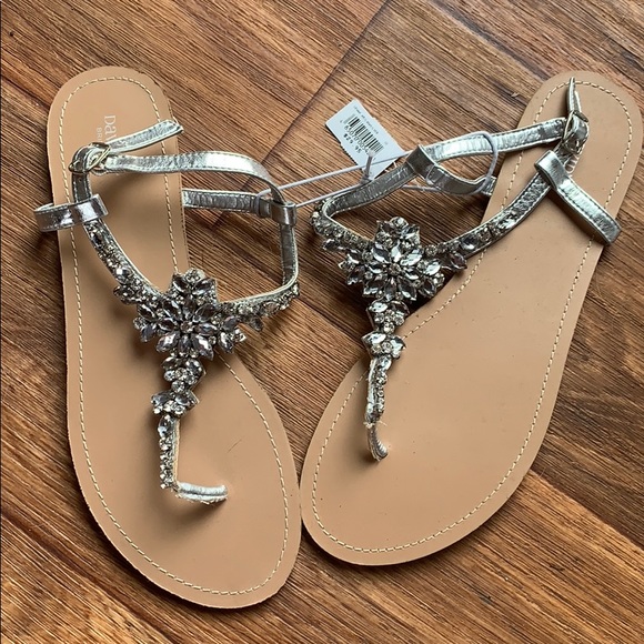 David's Bridal Shoes - David’s Bridal Jeweled Sandals